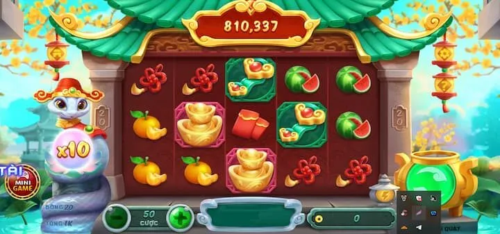 Quay thưởng cùng slot game Linh Châu